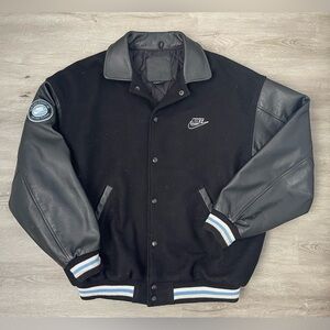 Vintage Nike Basketball Varsity Jacket Men’s Size Large University Blue Black